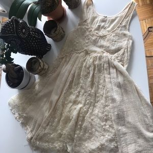 Free People Lace and Cotton Tank Sundress